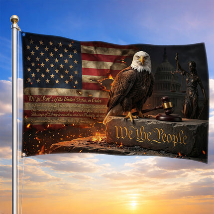 SP-01 USA Patriotic Outdoor Flag Honor Courage Sacrifice Memorial Service