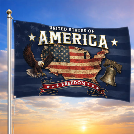 SP-01 American Faith Flag Religious Freedom Patriotic Community Festival