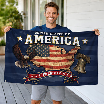 SP-01 American Faith Flag Religious Freedom Patriotic Community Festival