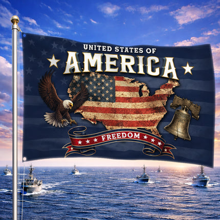 SP-01 American Faith Flag Religious Freedom Patriotic Community Festival