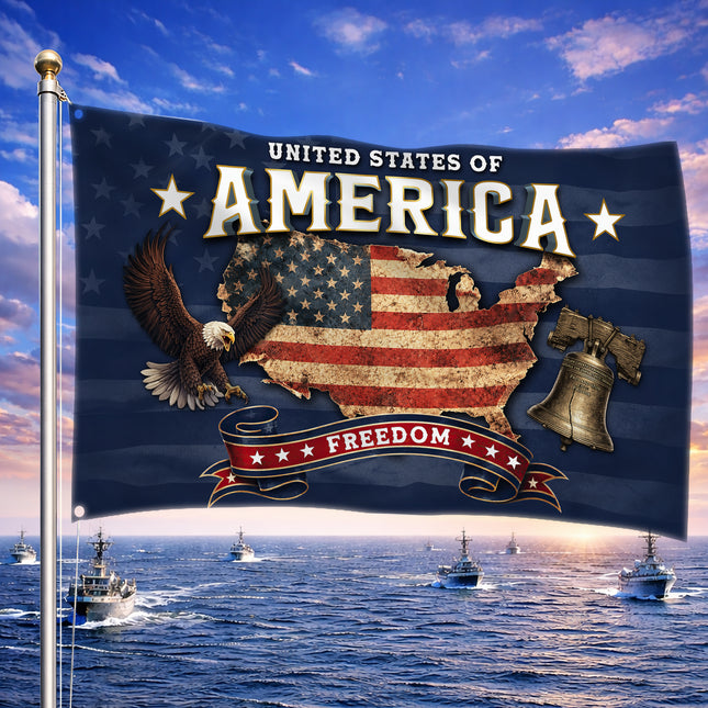 SP-01 American Faith Flag Religious Freedom Patriotic Community Festival