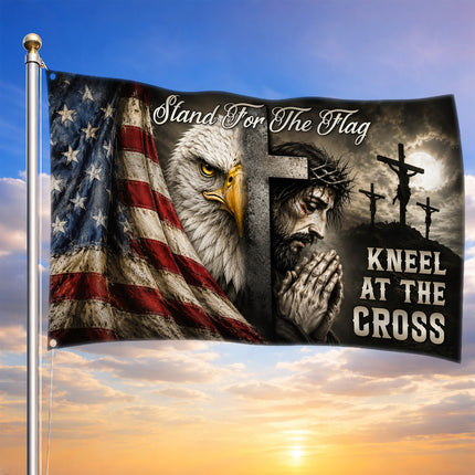 SP-01 Stand for the Flag Christian American Grommet Flag