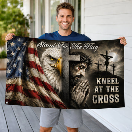 SP-01 Stand for the Flag Christian American Grommet Flag