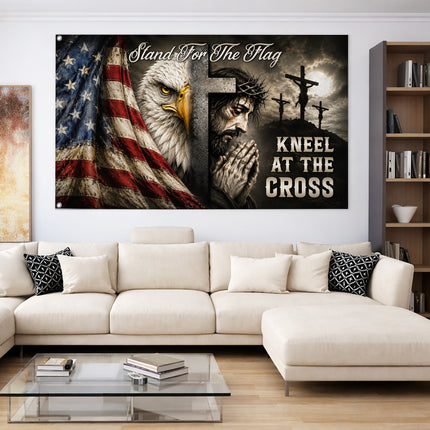 SP-01 Stand for the Flag Christian American Grommet Flag