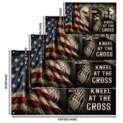 SP-01 Stand for the Flag Christian American Grommet Flag