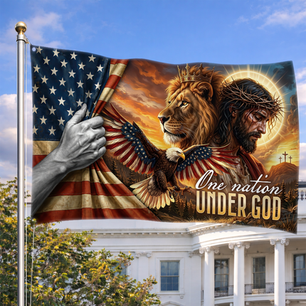 SP-01 United States of America Christian Patriotic Flag Constitution Day