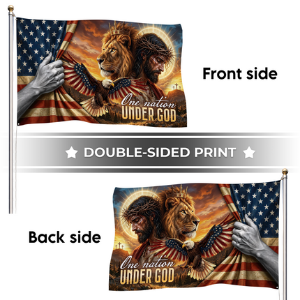 SP-01 United States of America Christian Patriotic Flag Constitution Day