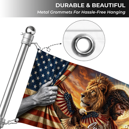 SP-01 United States of America Christian Patriotic Flag Constitution Day