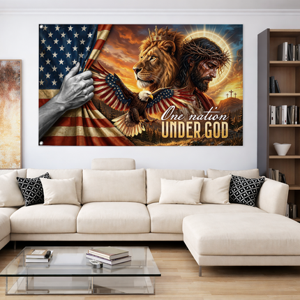 SP-01 United States of America Christian Patriotic Flag Constitution Day