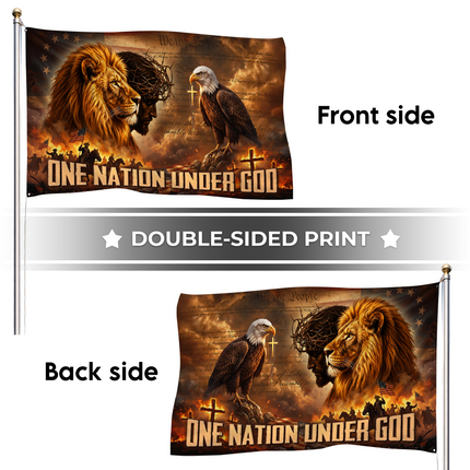 SP-01 Lion of Judah Flag One Nation Under God Patriotic Holiday