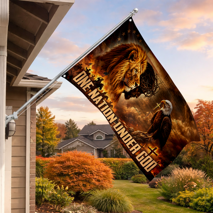 SP-01 Lion of Judah Flag One Nation Under God Patriotic Holiday