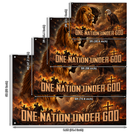 SP-01 Lion of Judah Flag One Nation Under God Patriotic Holiday