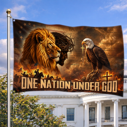 SP-01 Lion of Judah Flag One Nation Under God Patriotic Holiday