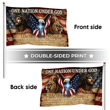 SP-01 We The People One Nation Under God Faith Flag Memorial Day