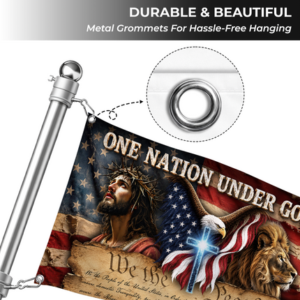 SP-01 We The People One Nation Under God Faith Flag Memorial Day