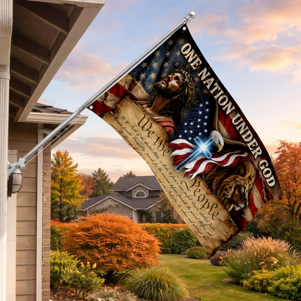SP-01 We The People One Nation Under God Faith Flag Memorial Day