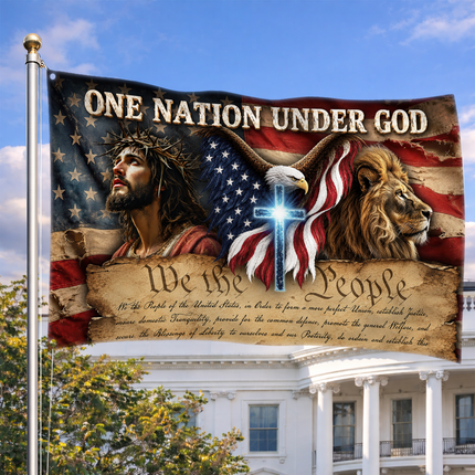 SP-01 We The People One Nation Under God Faith Flag Memorial Day