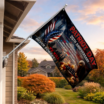 SP-01 25th Anniversary 9/11 First Responder Memorial Flag Remembrance Day