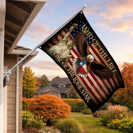 Texas Grommet Flag Eagle Liberty Lone Star Patriotic