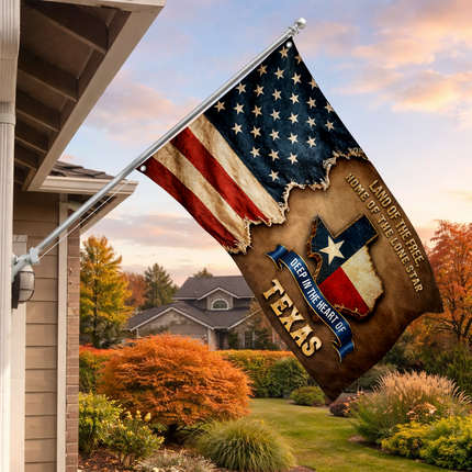 Texas Grommet Flag Cowboy Country Eagle Bluebonnet Western