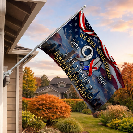 Patriot Day 25th Anniversary Remember the Fallen Grommet Flag