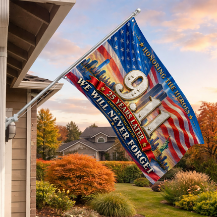 Patriot Day 25th Anniversary Honoring the Heroes Grommet Flag