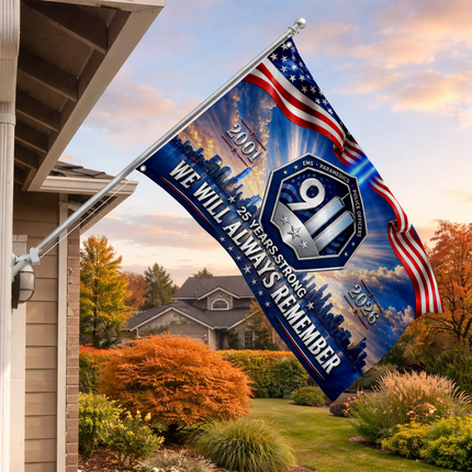 Patriot Day 25th Anniversary First Responders Memorial Grommet Flag