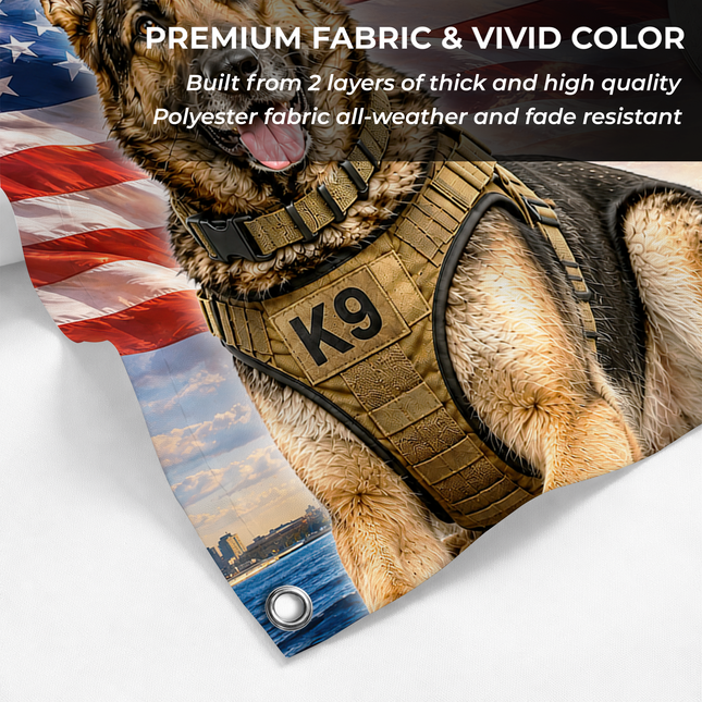 25th Anniversary Patriot Day Remembering the Dogs of 9 11 Grommet Flag