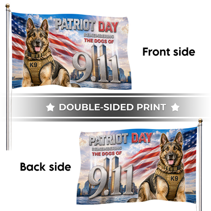25th Anniversary Patriot Day Remembering the Dogs of 9 11 Grommet Flag