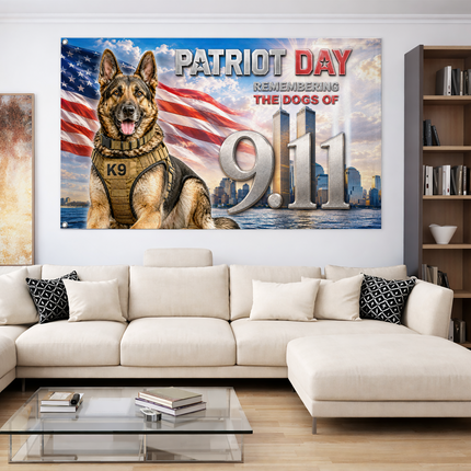 25th Anniversary Patriot Day Remembering the Dogs of 9 11 Grommet Flag