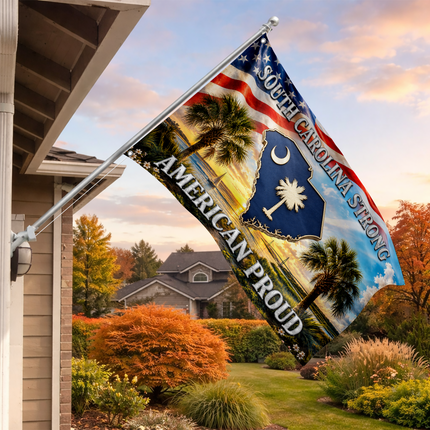 South Carolina Grommet Flag Strong American Proud Palmetto