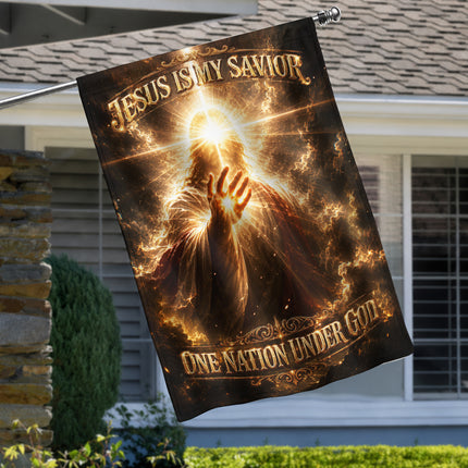 SP-01 Christian Faith Flag Jesus Is My Savior One Nation Under God