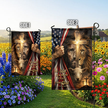SP-01 Lion of Judah Flag Spiritual Encouragement Hope and Courage Christian Gatherings