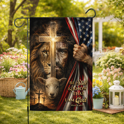 SP-01 Lion of Judah Flag Spiritual Encouragement Hope and Courage Christian Gatherings