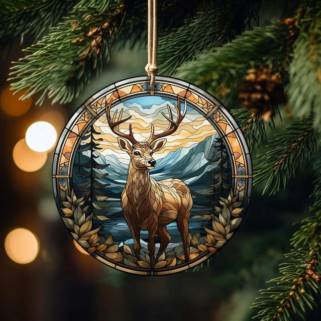 Deer Christmas Ceramic Ornament - Charming Present