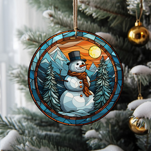 Snowman Christmas 2023 Ceramic Ornament