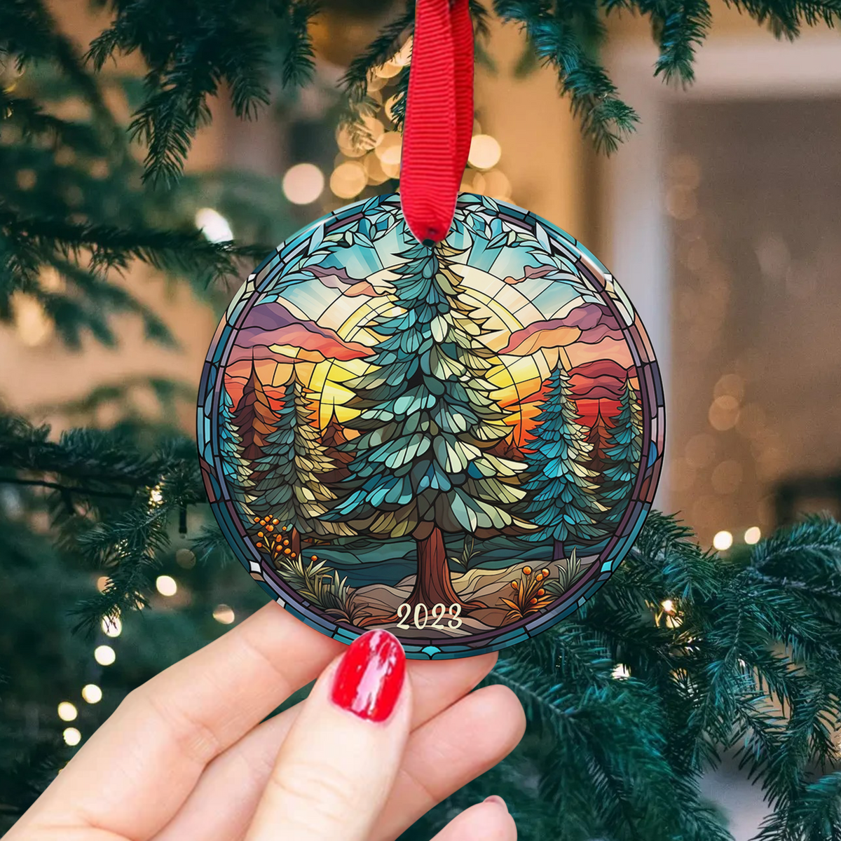 Christmas Tree 2023 Ceramic Ornament