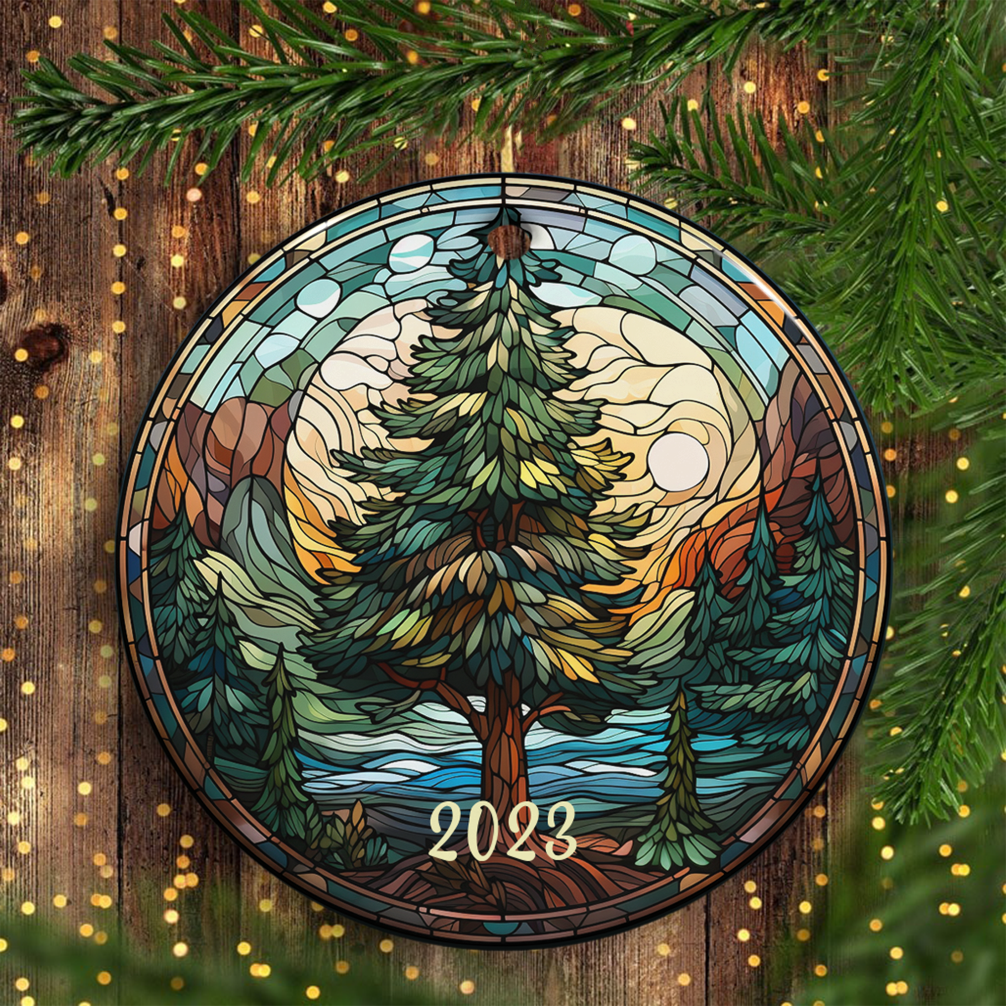 Christmas Tree 2023 Ceramic Ornament
