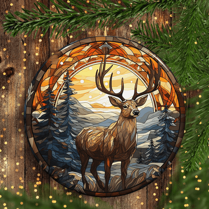 Deer Christmas Ceramic Ornament - Charming Present
