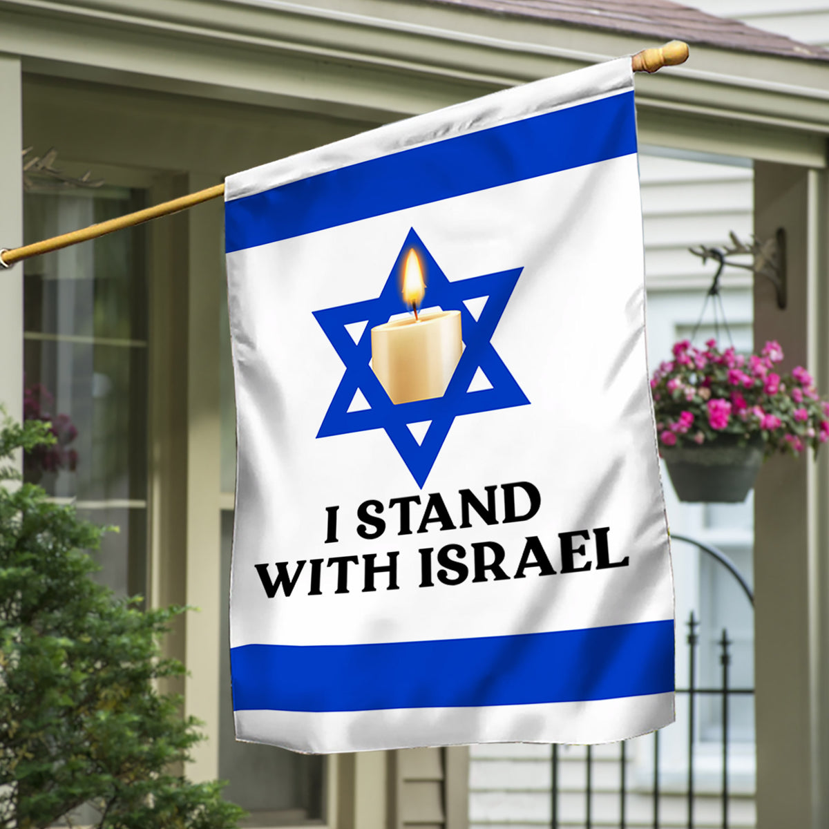 I Stand With Israel Flag