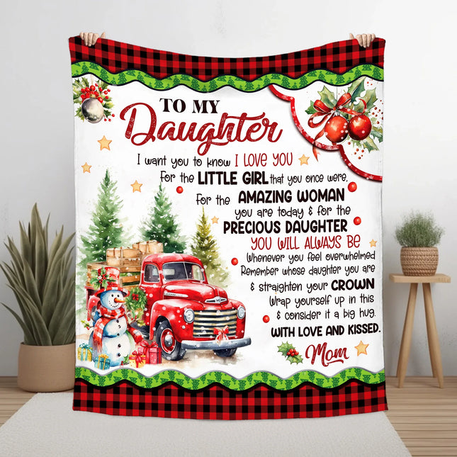 To My Daughter - I Want You To Know I LOVE YOU Quilt Blanket - Gift For Daughter - Charming Present
