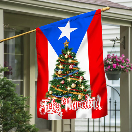 Feliz Navidad Puerto Rico Flag - Charming Present