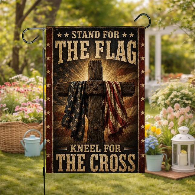 Stand For The Flag Kneel For The Cross Flag