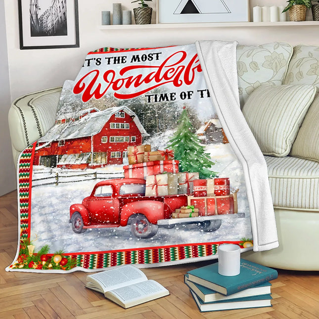 It's The Most Wonderful Time Of The Year Quilt Blanket - Merry Christmas Gift - Charming Present