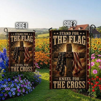 Stand For The Flag Kneel For The Cross Flag