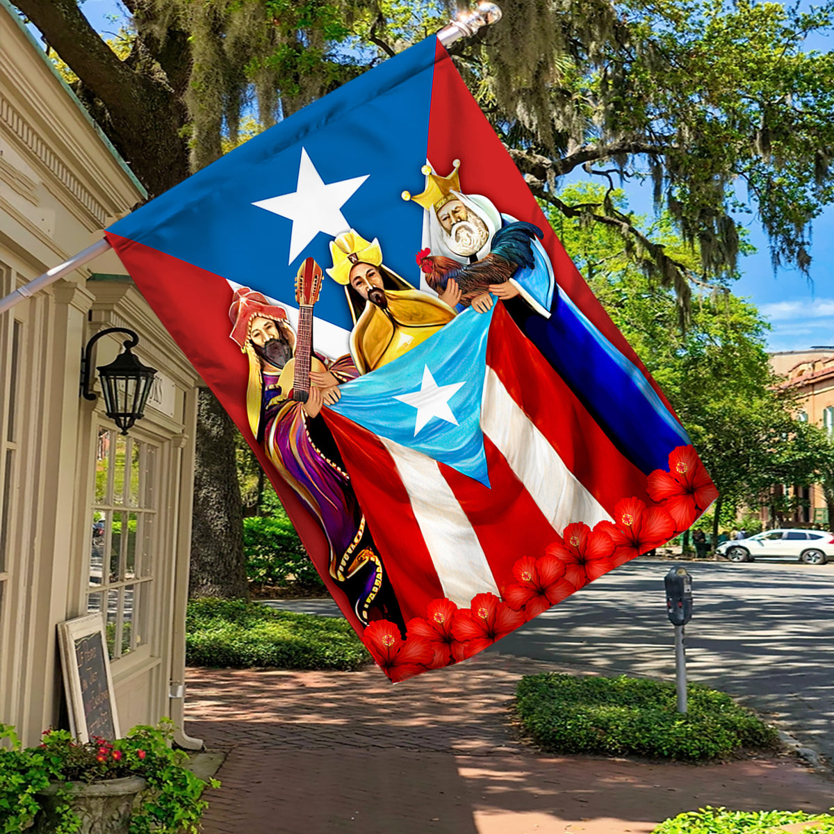 Three Kings Day Puerto Rico Flag