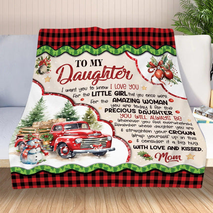 To My Daughter - I Want You To Know I LOVE YOU Quilt Blanket - Gift For Daughter - Charming Present