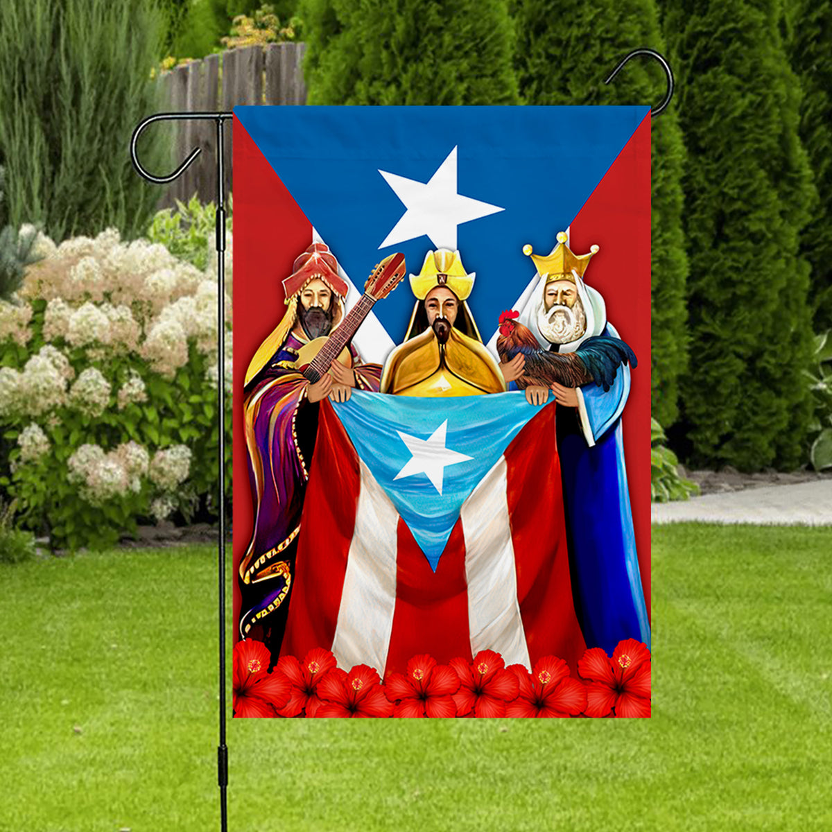 Three Kings Day Puerto Rico Flag
