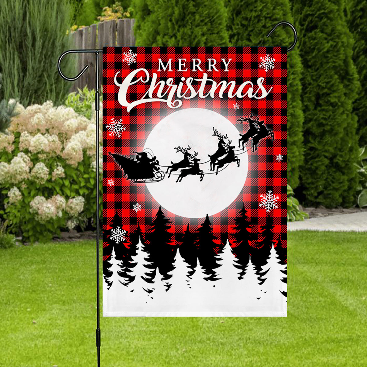 Merry Christmas Flag - Christmas Holiday Decoration