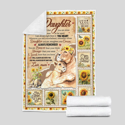 To My Daughter - I Am Always Right In Your Heart Quilt Blanket - Gift For Daughter - Charming Present